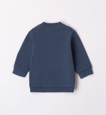 iDO cotton sweatshirt for boys from 1 to 24 months BLU-3656