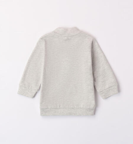 iDO cotton sweatshirt for boys from 1 to 24 months GRIGIO MELANGE-8948