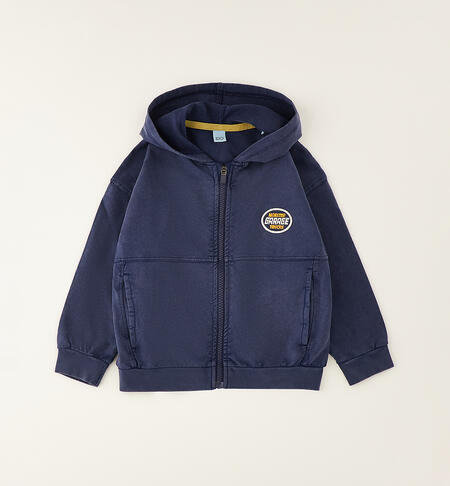 Zip-up hoodie for children BLUE