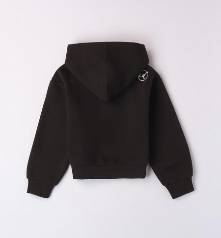 iDO zipped sweatshirt for girls from 8 to 16 years NERO-0658