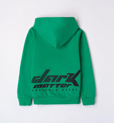 iDO zipped sweatshirt for boys from 8 to 16 years VERDE-5156