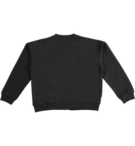 Girl zip sweatshirt  from 8 to 16 years by iDO NERO-0658