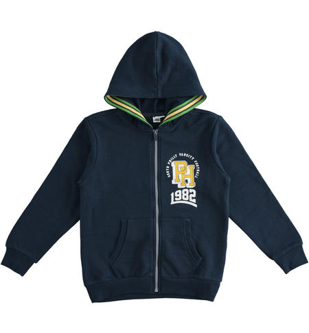 Felpa con zip ragazzo - da 8 a 16 anni iDO NAVY-3885