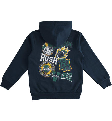 Felpa con zip ragazzo - da 8 a 16 anni iDO NAVY-3885