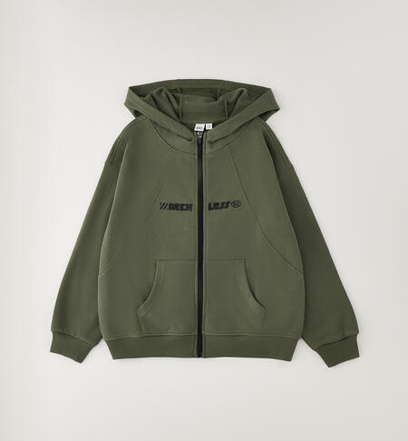 Boy's zip-up sweatshirt GREEN