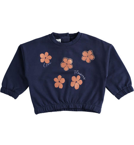 Short girl¿s sweatshirt from 9 months to 8 years iDO NAVY-3854