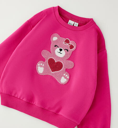 Felpa da bambina FUXIA-2453