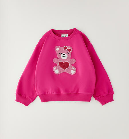 Felpa da bambina FUXIA-2453