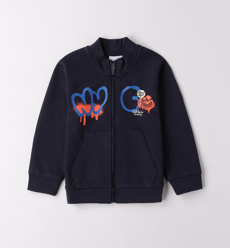 Felpa da bambino 100% cotone  BLU