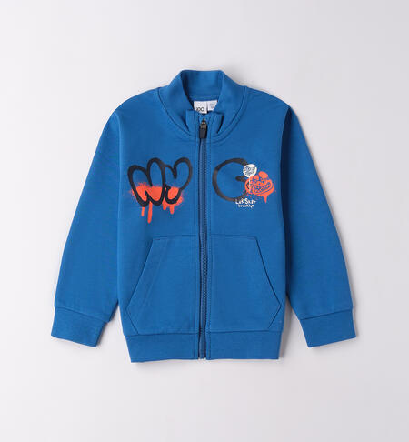Felpa da bambino 100% cotone  TURCHESE-3743