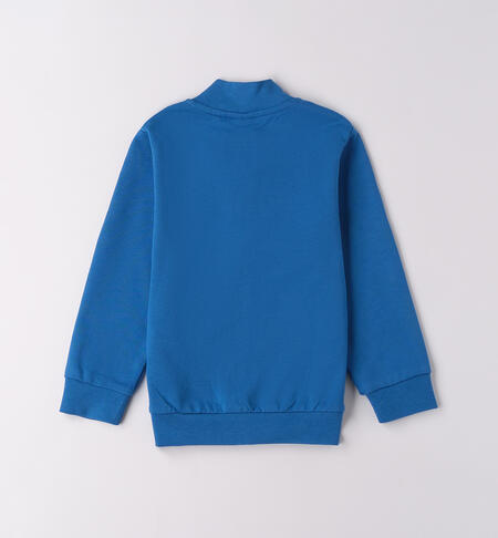 Felpa da bambino 100% cotone  TURCHESE-3743