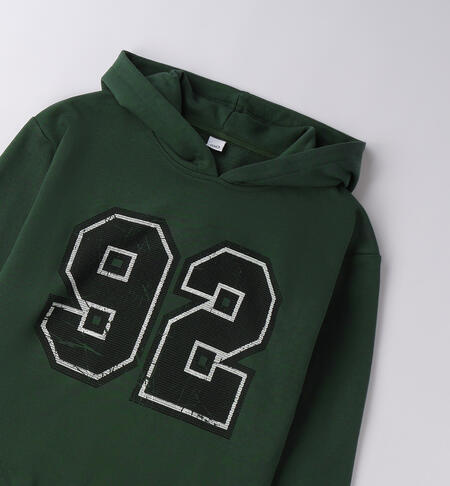 Felpa da ragazzo GREEN-4743