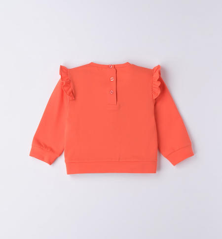 Felpa gircollo con paillettes per bambina da 9 mesi a 8 anni iDO HOT CORAL-2137