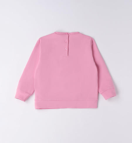 iDO Miraculous crewneck sweatshirt for girls from 3 to 12 years ROSA-2414