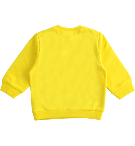 Crewneck sweatshirt for girls from 9 months to 8 years iDO GIALLO-1444