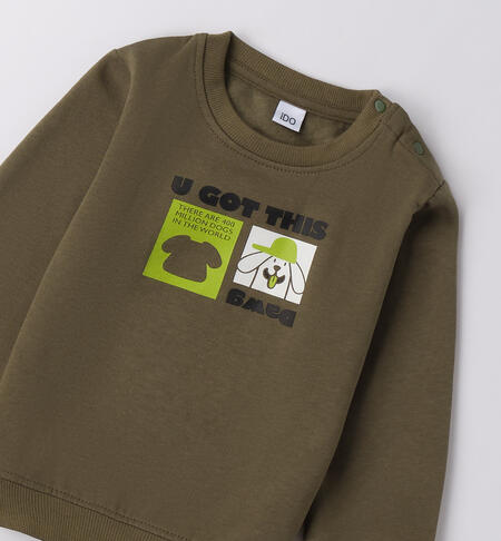 Boys¿ crew neck sweatshirt VERDE SALVIA-4951