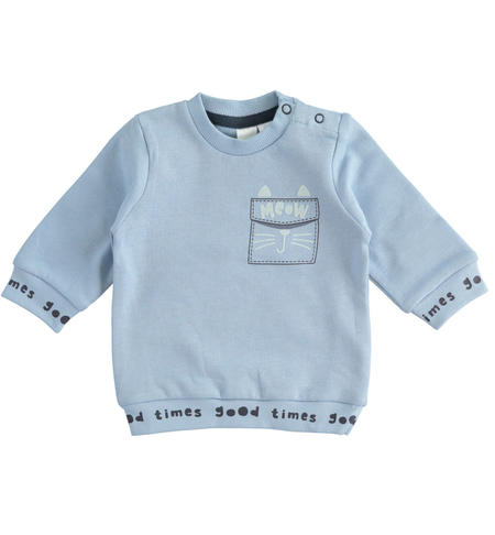 Boy¿s crewneck sweatshirt from 1 to 24 months iDO AZZURRO-3814