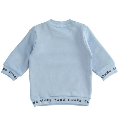 Felpa girocollo bimbo - da 1 a 24 mesi iDO AZZURRO-3814