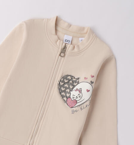 Felpa iDO da bambina  CRYSTAL GRAY-2911