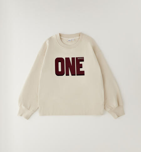 Felpa iDO per ragazza BEIGE-0151