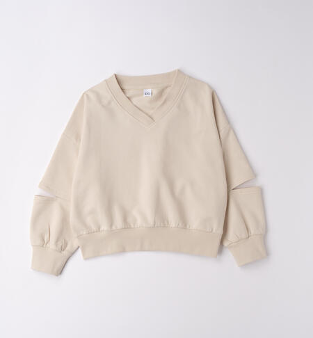 iDO girls' sweatshirts BEIGE