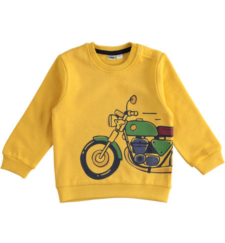 Winter sweatshirt for boys from 9 months to 8 years iDO GIALLO-1614