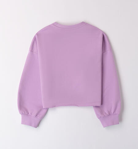 Girl's purple sweatshirt LILAC-3325