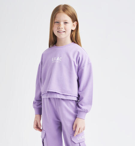 Girl's purple sweatshirt VIOLET