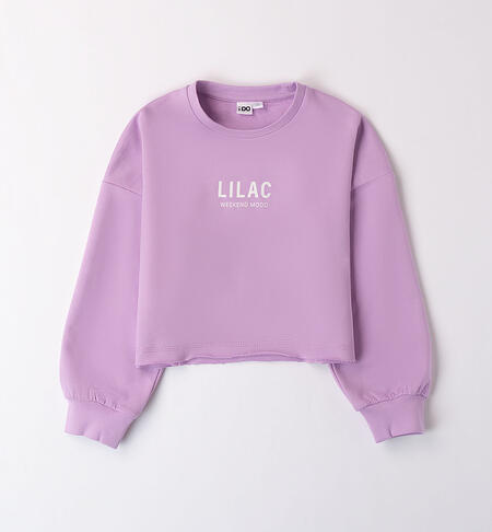 Girl's purple sweatshirt LILAC-3325
