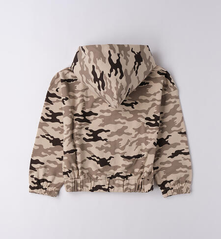 Felpa militare ragazza BEIGE-MARRONE-6BTE