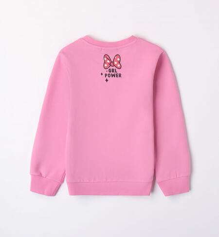 iDO pink Disney Minnie sweatshirt for girls from 3 to 8 years ROSA-2415