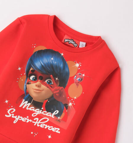 iDO Miraculous sweatshirt for girls from 3 to 12 years ROSSO-2235
