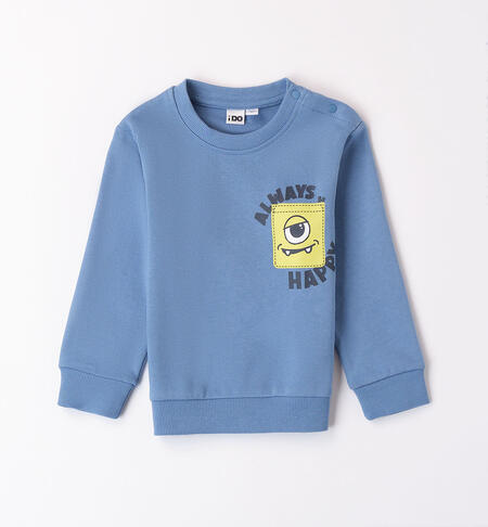 Boys' monster sweatshirt BLUE