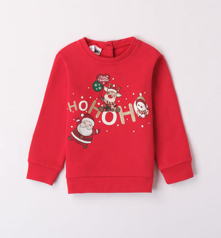 iDO Santa sweatshirt for girls from 9 months to 8 years ROSSO-2253