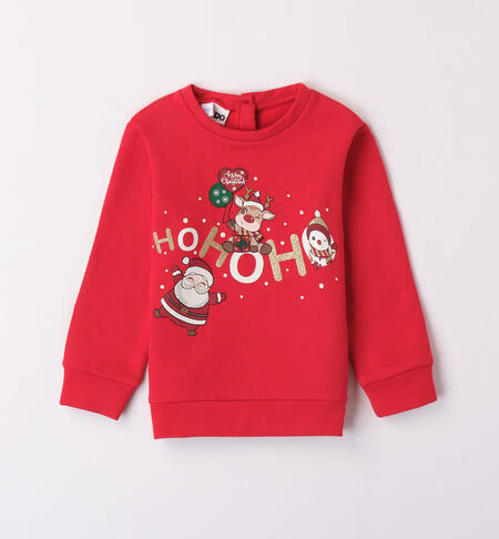 Girls' Santa sweatshirt RED