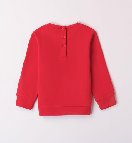 iDO Santa sweatshirt for girls from 9 months to 8 years ROSSO-2253