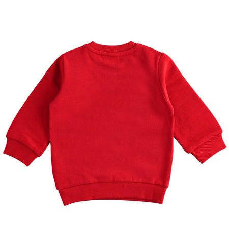 Christmas sweatshirt for boys from 9 months to 8 years iDO ROSSO-ROSSO-8078