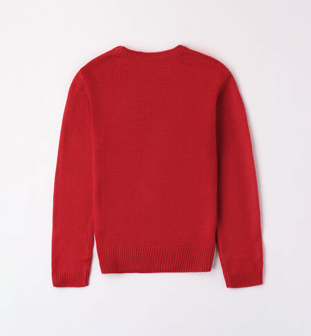 iDO Christmas sweatshirt for boys from 8 to 16 years ROSSO-2253