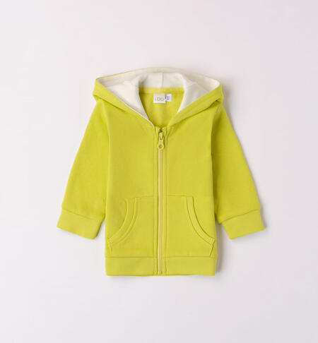 iDO hooded sweatshirt with ears for boys from 1 to 24 months GREEN ACID-5262