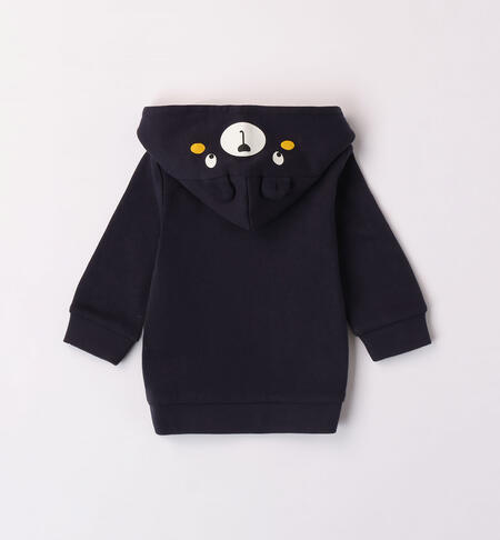 iDO hooded sweatshirt with ears for boys from 1 to 24 months NAVY-3885
