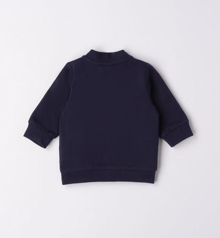 iDO baby boy sweatshirt with zip from 1 to 24 months NAVY-3854