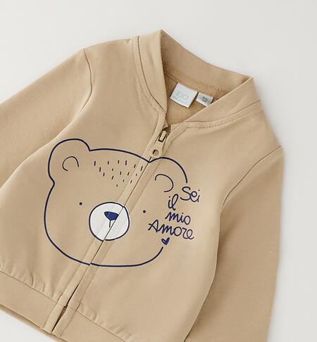Felpa neonato iDOMini BEIGE-0471