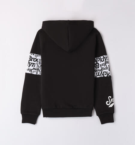 Boys' black sweatshirt NERO-0658