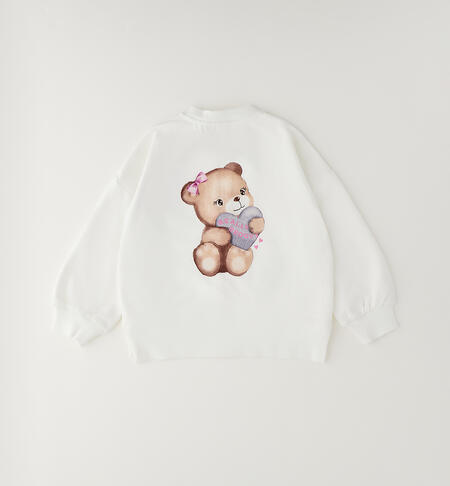 Felpa per bambina iDO PANNA-0112