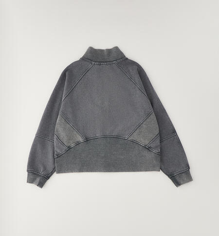 Felpa per ragazza GRIGIO SCURO-0564