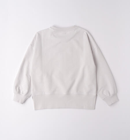 Felpa per ragazza iDO GRIGIO-0561