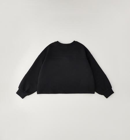 Felpa per ragazza NERO-0658