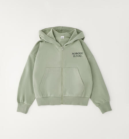 Girls' sweatshirt GREEN