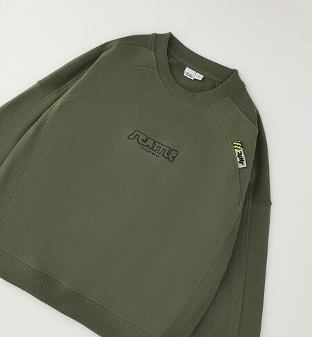 Felpa per ragazzo iDO VERDE MILITARE-5554