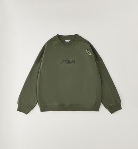 Felpa per ragazzo iDO VERDE MILITARE-5554